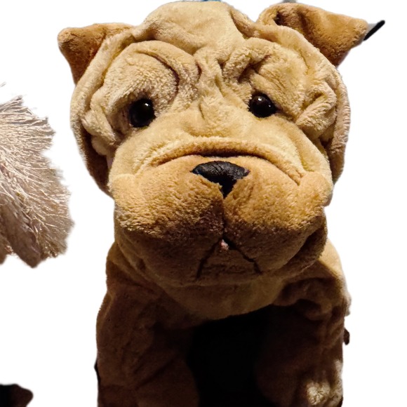 Webkinz Dog Lot Plush Stuffed Animal  Bulldog Sharpei Golden Retriever No Codes - Picture 2 of 6